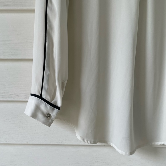 METAPHOR Black Trim Long Sleeves Button Down Shirt Sz XL - Picture 4 of 10